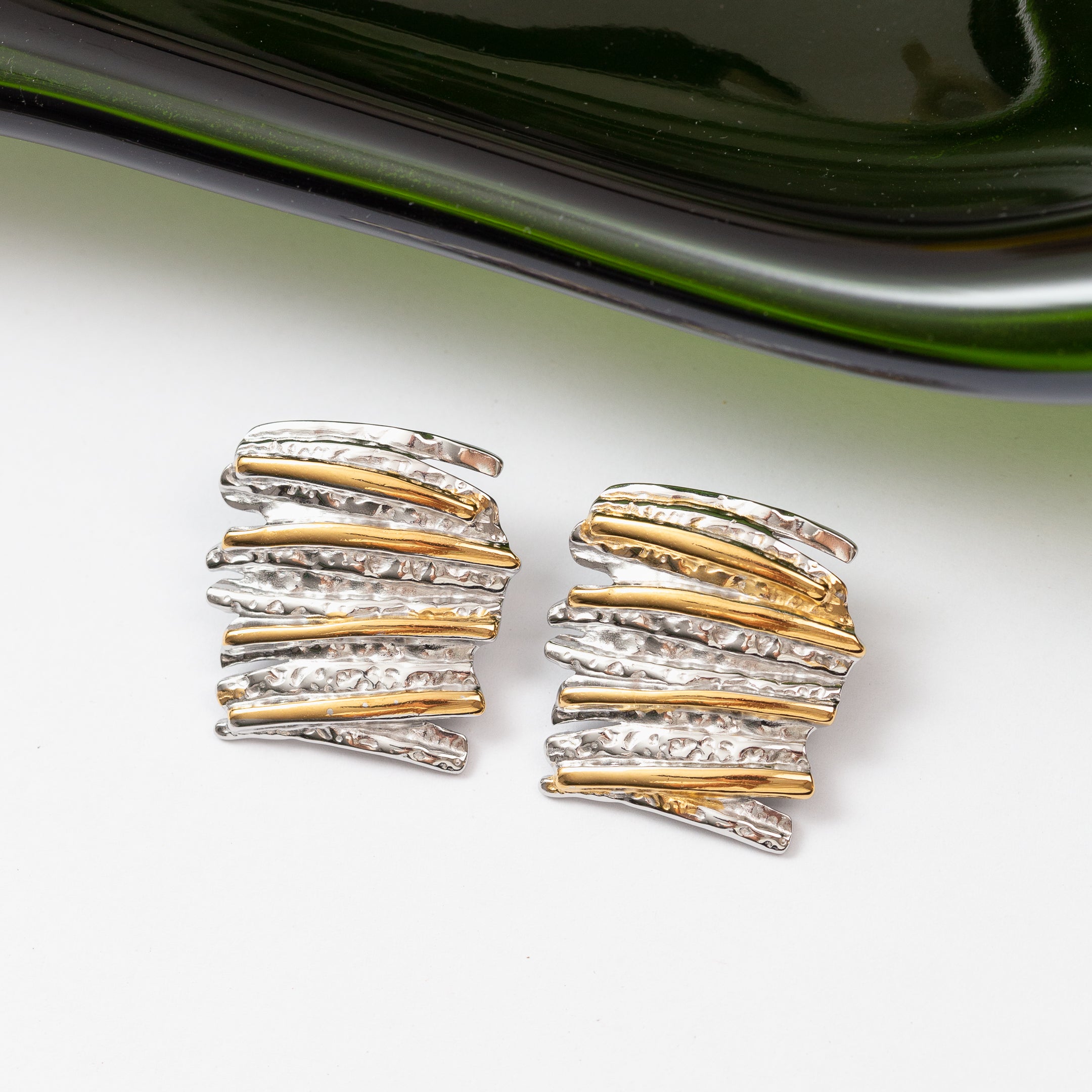 Boucles d'oreilles en acier