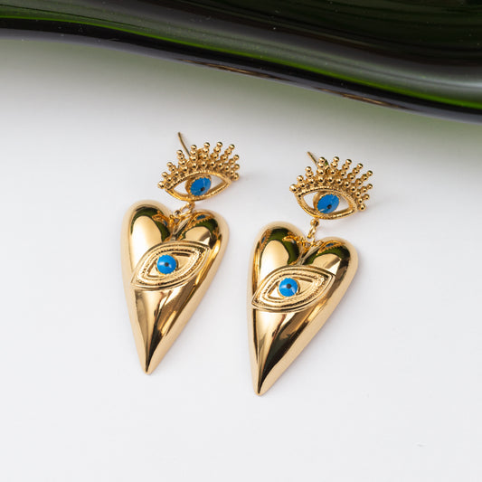 Boucles d'oreilles en acier