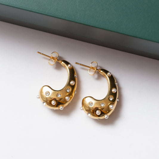 Boucles d'oreilles Acier Tendance