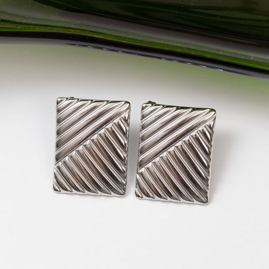 Boucles d'oreilles en acier tendance