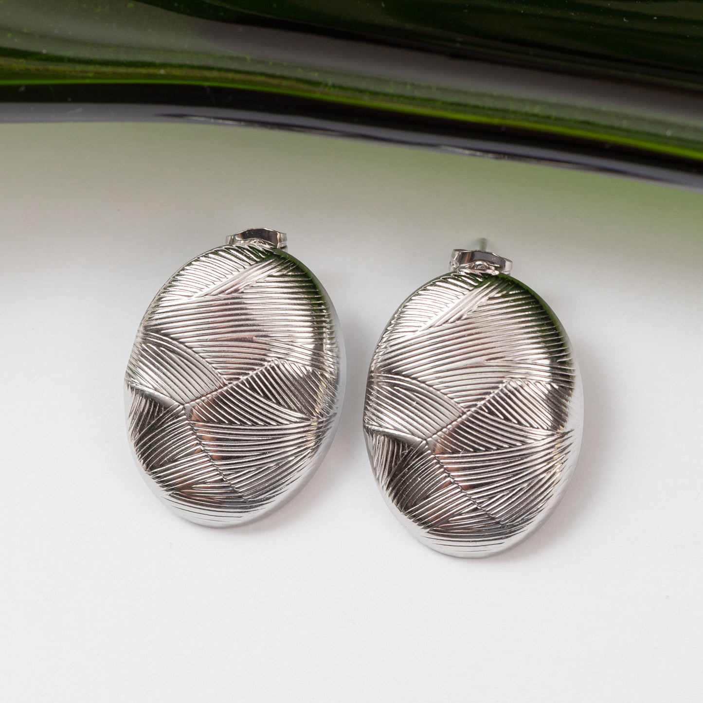 Boucles d'oreilles en acier tendance
