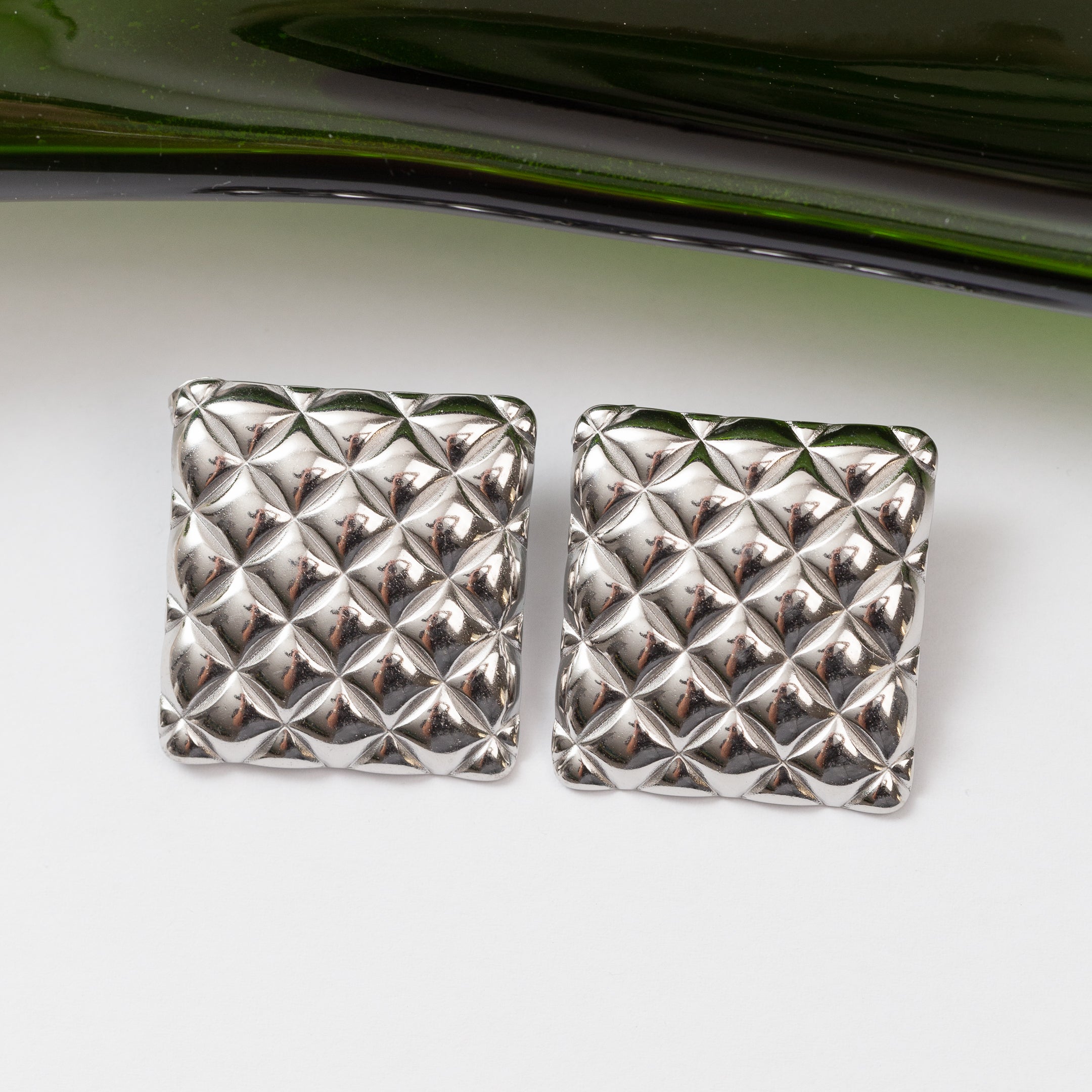 Boucles d'oreilles en acier tendance
