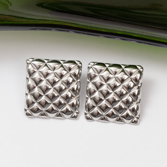 Boucles d'oreilles en acier tendance