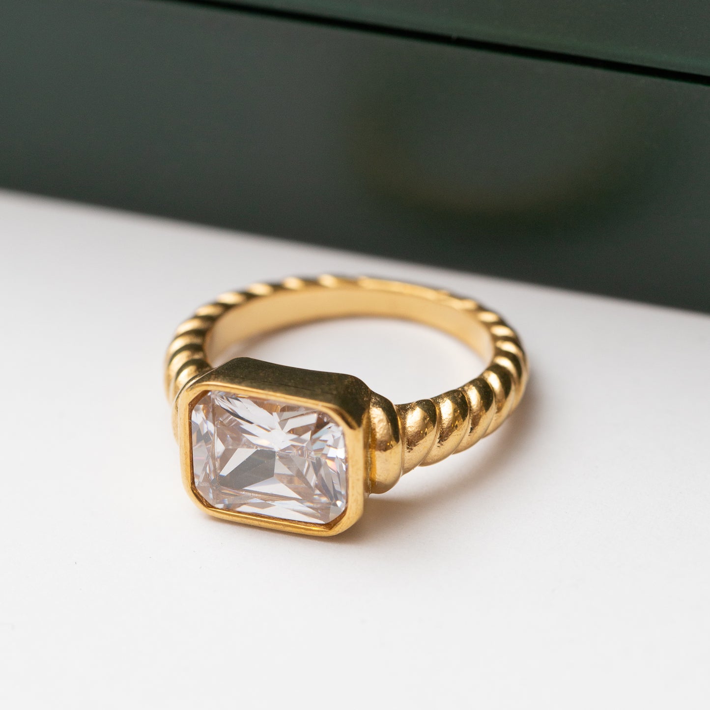 Bague Acier Tendance