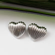 Boucles d'oreilles en acier tendance - Cœur