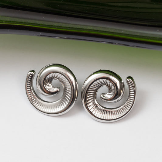 Boucles d'oreilles en acier tendance