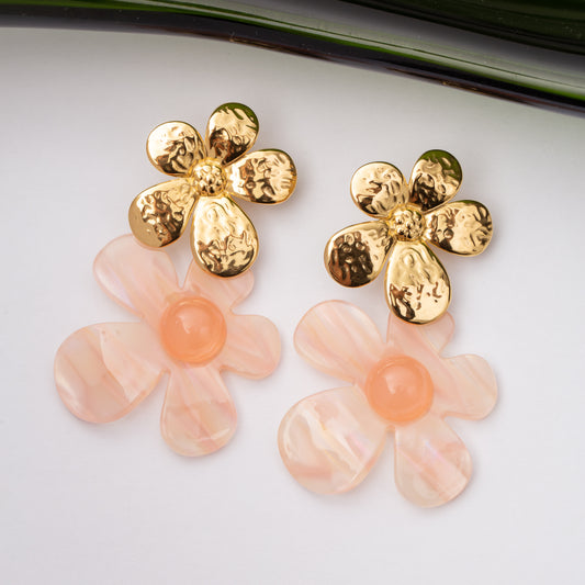 Boucles d'oreilles Flora en acier inoxydable garanties