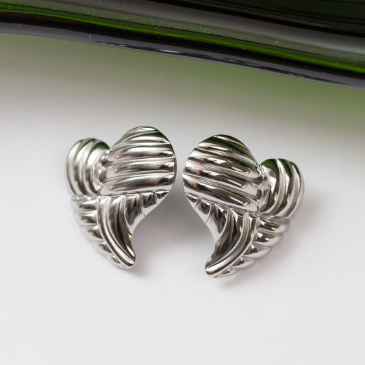 Boucles d'oreilles en acier tendance - Cœur