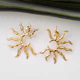 Boucles d'oreilles Flora en acier inoxydable garanties