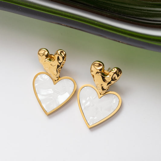 Boucles d'oreilles en acier