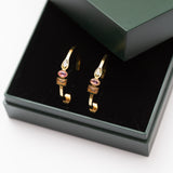 Boucles d'oreilles en acier