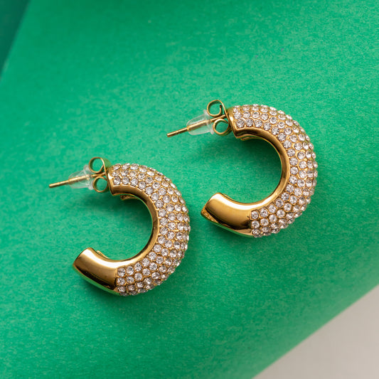 Boucles d'oreilles en acier